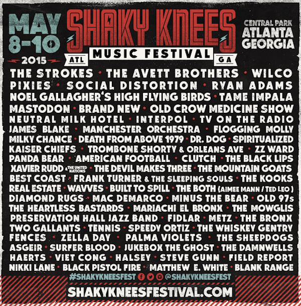 Photo Courtesy of Shaky Knees Official Website