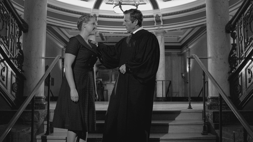Amy Schumer and Dennis Quaid in "12 Angry Men Inside Amy Schumer" / Photo Courtesy of Comedy Central
