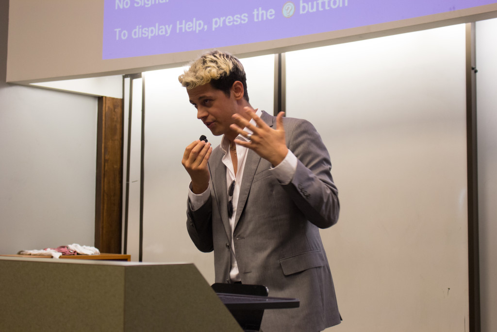 Milo Yiannopoulos answers questions from the audience. / Julia Munslow, Executive Editor
