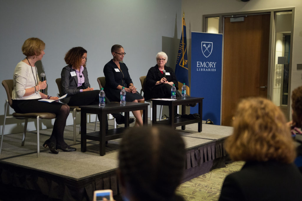 Panelists speak about gender empowerment through higher education in honor of 100 years of female students at Emory./Ruth Reyes, Photo Editor 