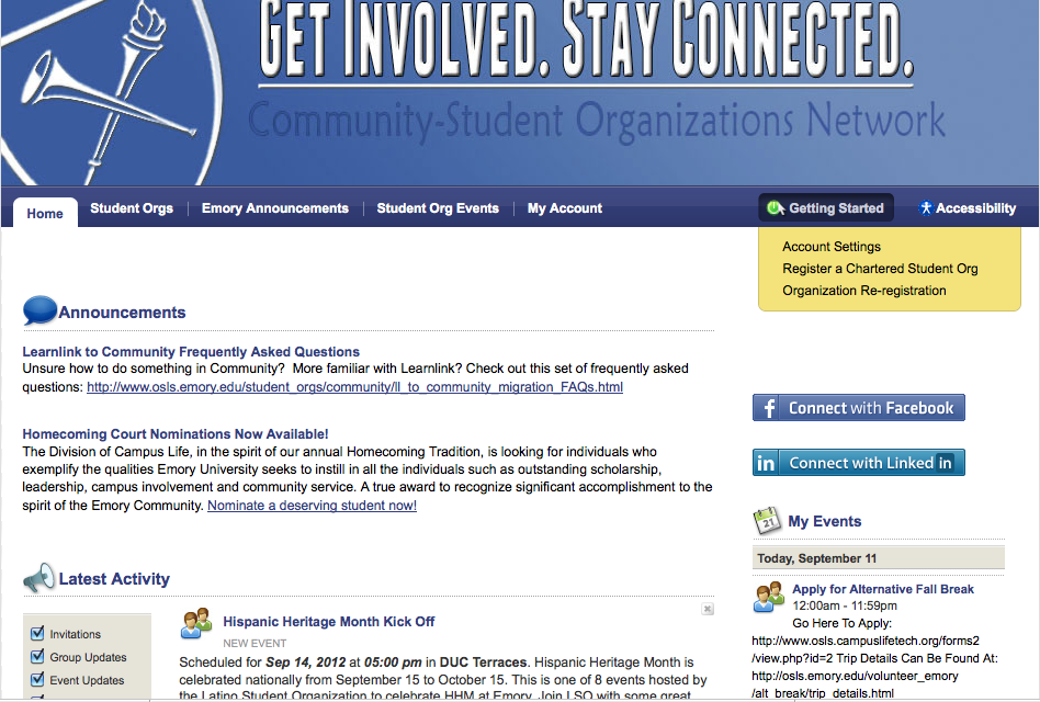 New Platform to Host Student Organizations
