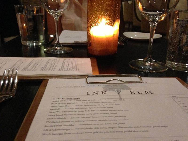 Ink & Elm: Average Food, Great Ambiance