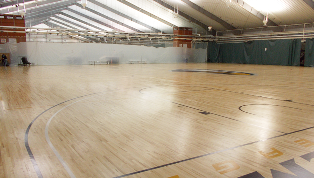 WoodPEC Fourth Floor Basketball Courts Get Makeover