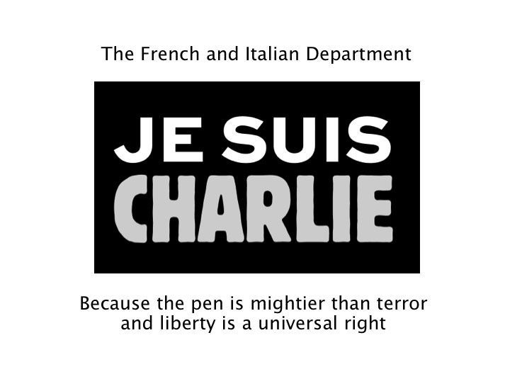 Letter to the Editor: Je Suis Charlie