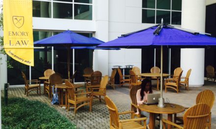 Solar Powered Umbrellas Arrive at Emory