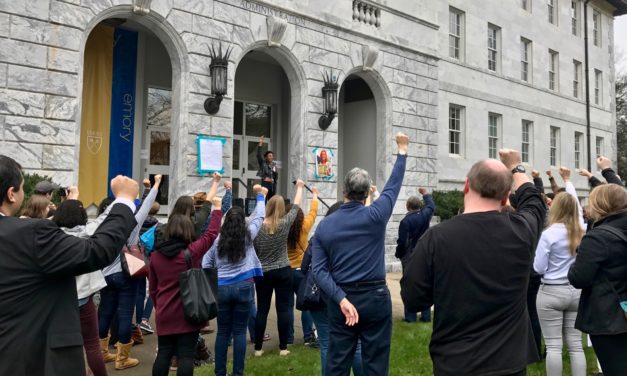 Sanctuary Coalition Stages Rally During Sterk Inauguration