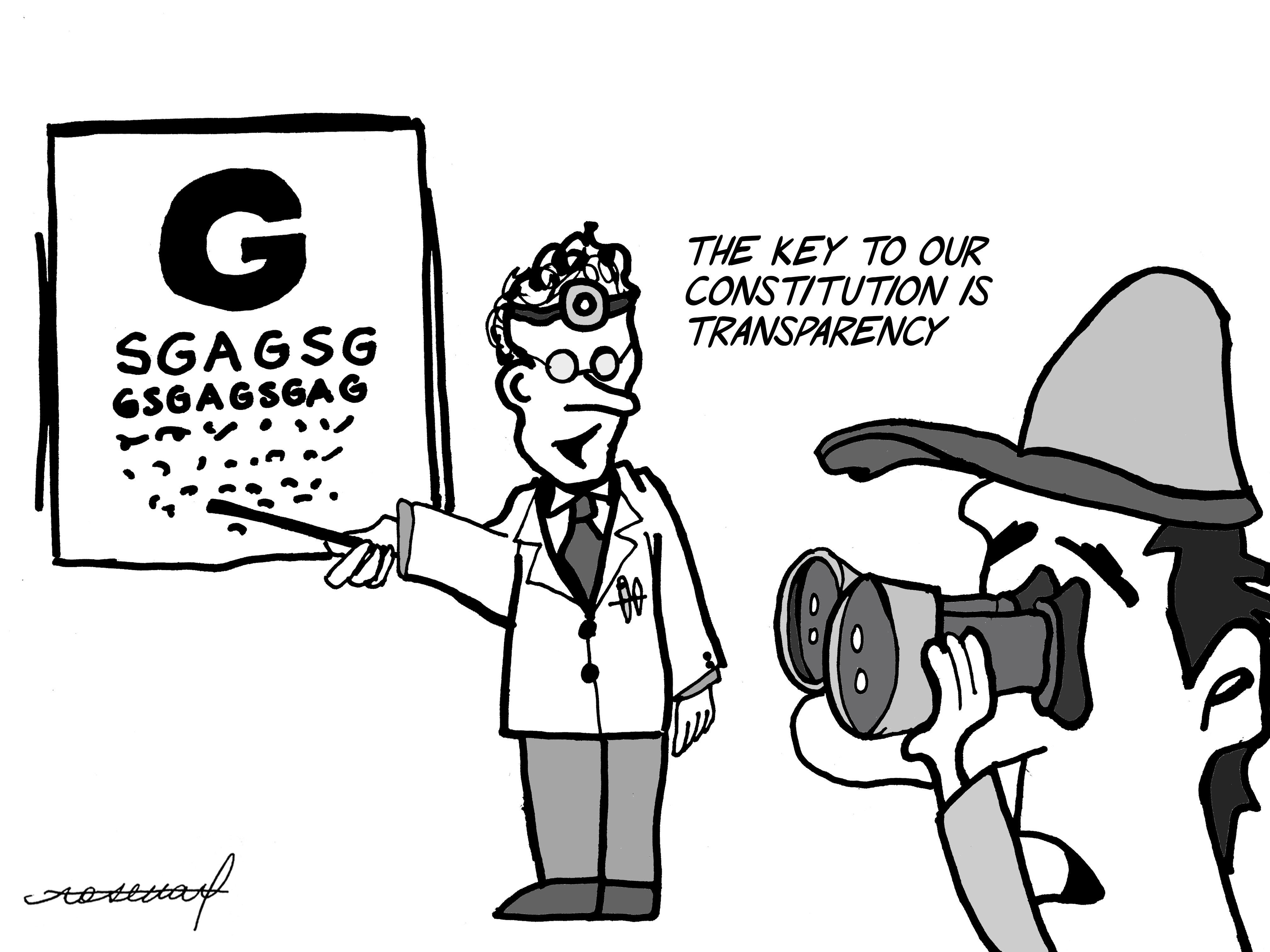 Cartoon: Keeping an Eye on GSGA