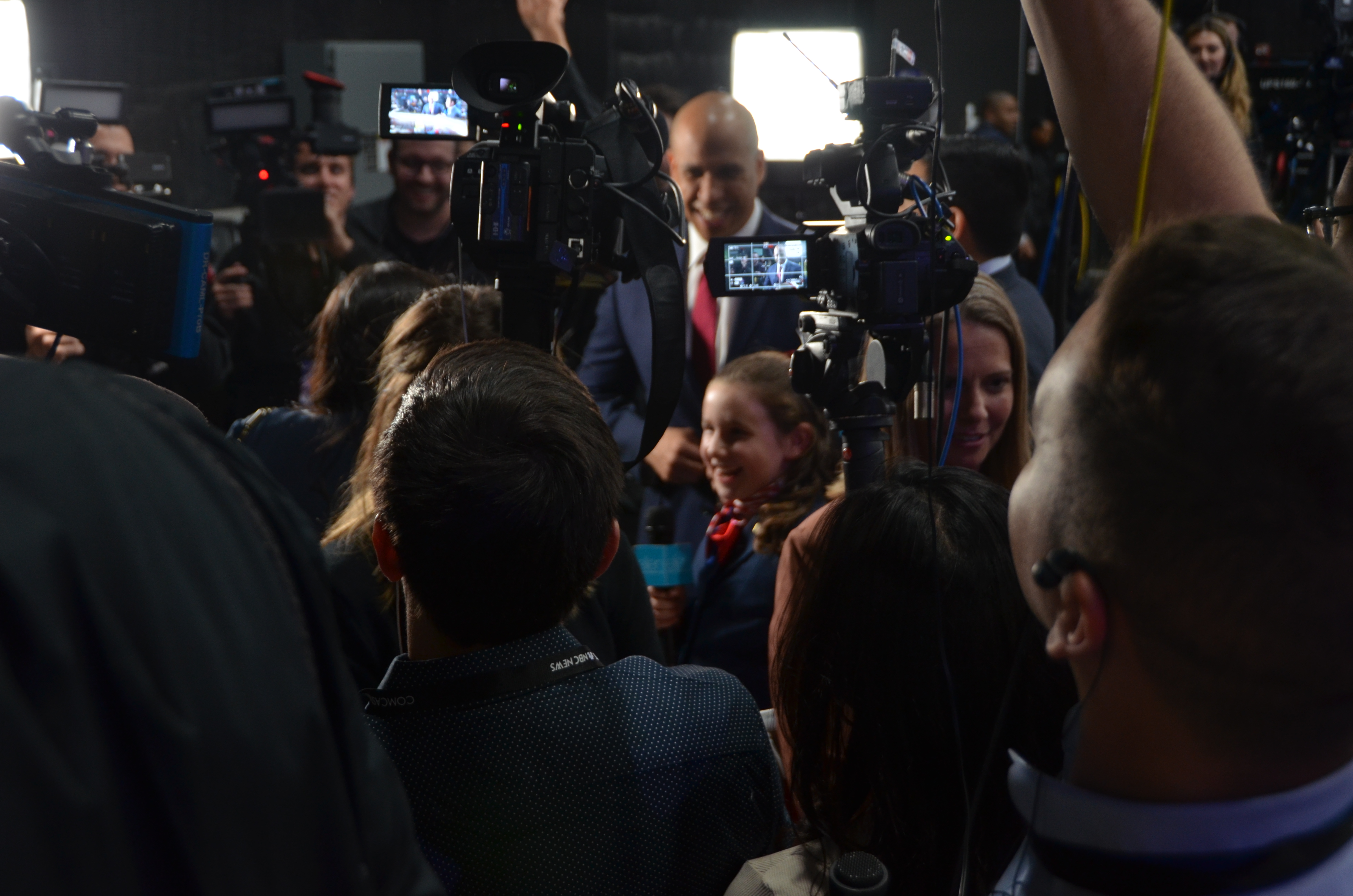 Behind the Scenes: Students Participate at the Democratic Debate