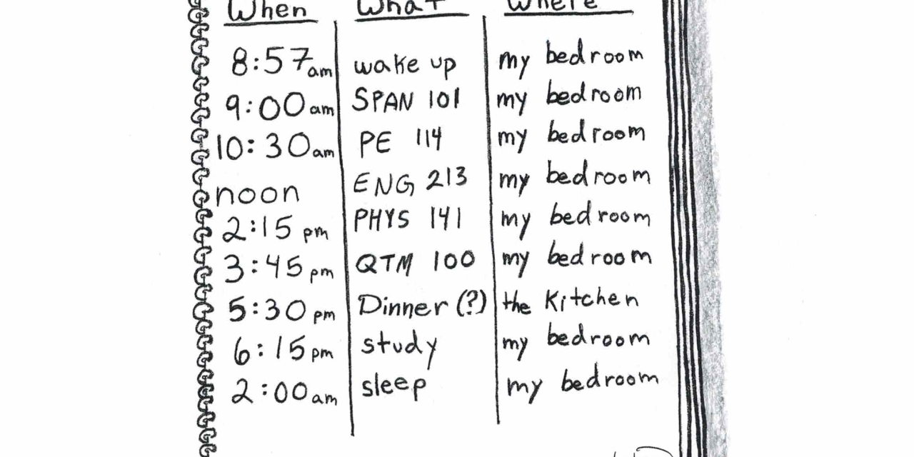 Cartoon: Fall Schedule