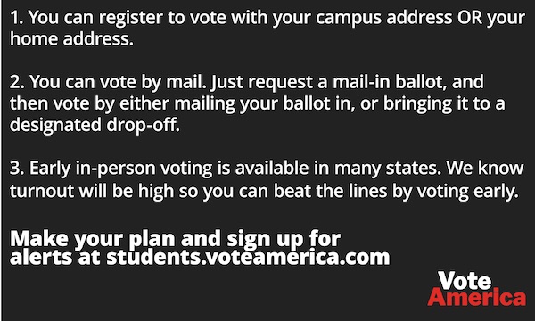 College students will decide this election, vote!