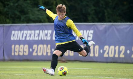 ‘Loudest player on the pitch’: Jack Hudson dominates goalie box in debut season for Emory soccer