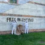 Graffiti protesting Cop City, demanding ‘free Palestine’ appears on Emory buildings