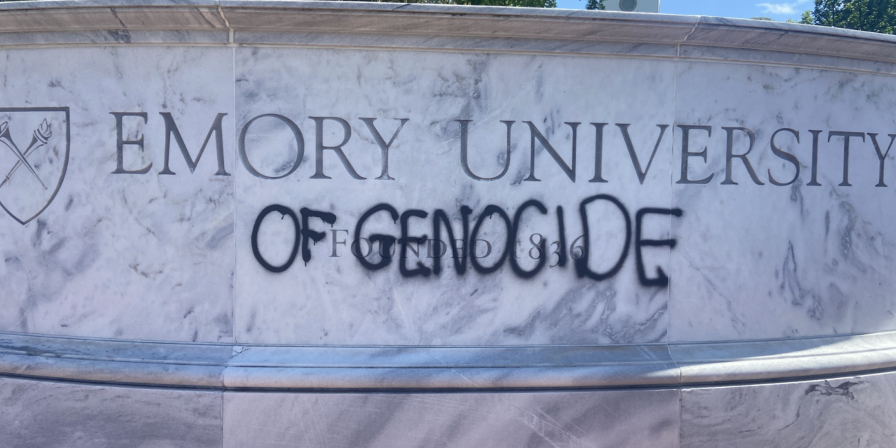 Fenves issues statement on ‘hateful’ messages spray painted on campus